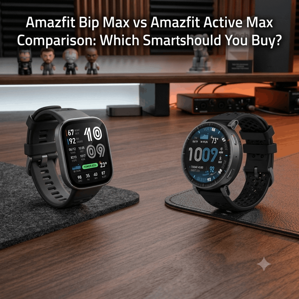 Amazfit Bip Max vs Amazfit Active Max Comparison Banner