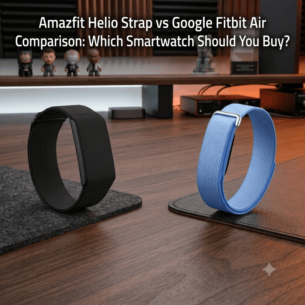 Amazfit Helio Strap vs Google Fitbit Air Comparison Banner